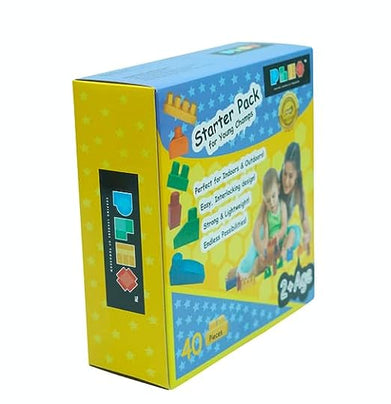 imagPlex Building Blocks Starter Pack For Young Champs 40 Pieces
