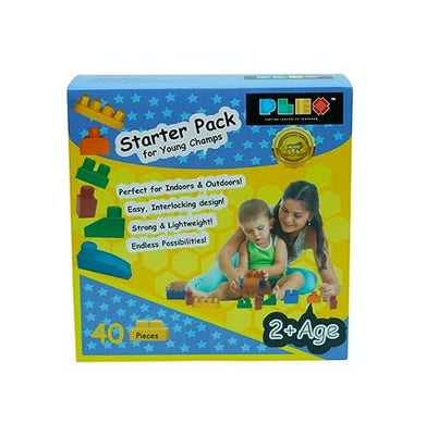 imagPlex Building Blocks Starter Pack For Young Champs 40 Pieces