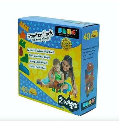 imagPlex Building Blocks Starter Pack For Young Champs 40 Pieces