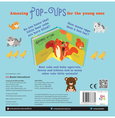 imagPop:up Baby Animals: Amazing 10 Pop:Ups for the young ones : Pop up Board book for children : Children Age 3 : 5 Years 3D Pop:up Book Pop:Up David Hawcock