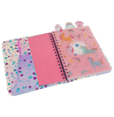 imagPurple Holographic Notebook Unicorn LK033