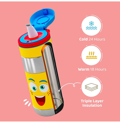 imagRabitat Clean Lock Insulated Stainless Steel Bottle - Shyguy