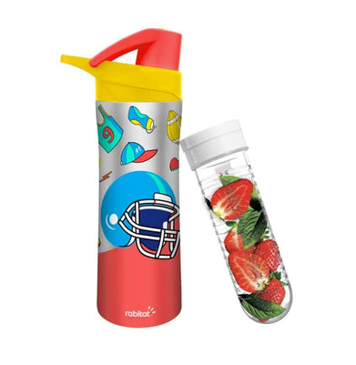 imagRabitat Nutri Lock Stainless Steel Sipper Bottle with Lid - Mad Eye