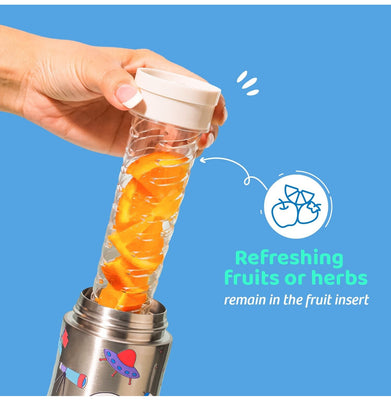 imagRabitat Nutri Lock Stainless Steel Sipper Bottle with Lid - Shuguy