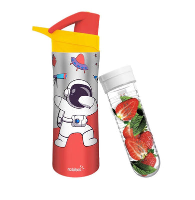 imagRabitat Nutri Lock Stainless Steel Sipper Bottle with Lid - Shuguy