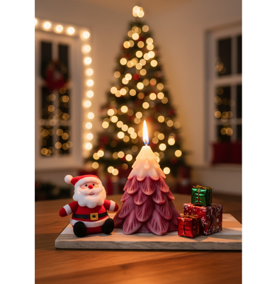 imagSingle Candle Box – Drooping Leaf Christmas Tree Design buy online at crossword.in