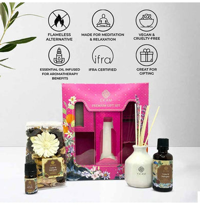 imagReed Diffuser Set - Cedar & Mahogany
