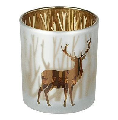 imagReindeer Glass Tealight Holders
