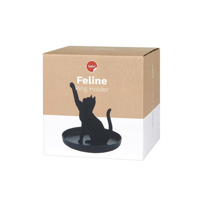 imagRing Holder,Feline,Black,Metal-27910