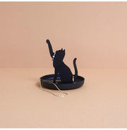 image //www.c...Ring Holder,Feline,Black,Metal-27910
