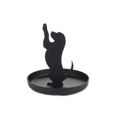 imagRing Holder,Feline,Black,Metal-27911