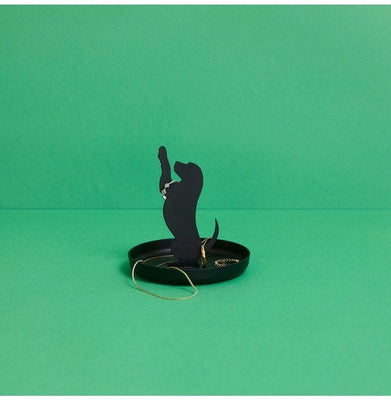 imagRing Holder,Feline,Black,Metal-27911