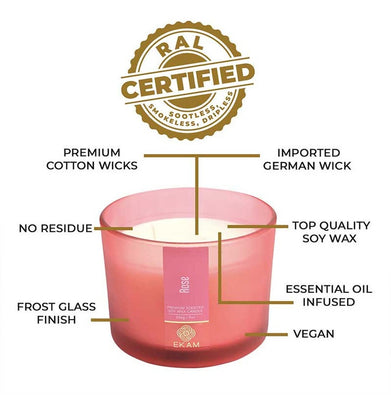 imagRose-3 Wick Soya Wax Candle