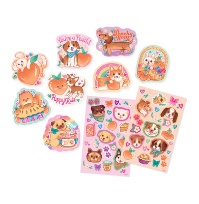 imagScented Scratch Stickers: Puppies & Peaches