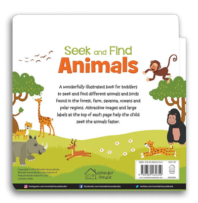 imagSeek And Find : Animals : Early Learning Board Books With Tabs Board book Wonder House Books