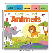 image //www.c...Seek And Find : Animals : Early Learning Board Books With Tabs Board book Wonder House Books