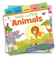 image //www.c...Seek And Find : Animals : Early Learning Board Books With Tabs Board book Wonder House Books