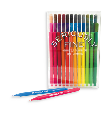imagSeriously Fine Felt Tip Markers - Set of 36