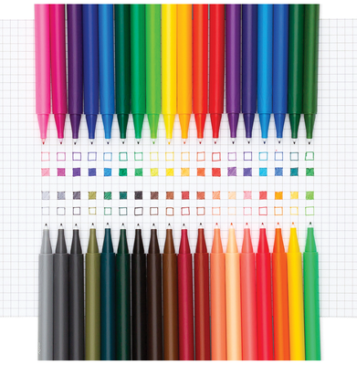 imagSeriously Fine Felt Tip Markers - Set of 36