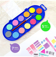 image //www.c...Set Of 12 Watercolour Tablets Ø 30 Mm With Brush