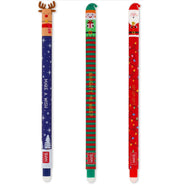 image //www.c...SET OF 3 ERASABLE GEL PENS - SANTA CLAUS + REINDEER + ELF