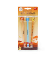 image //www.c...Set Of 3 Erasable Gel Pens - Wild Savannah - Lion + Elephant + Giraffe