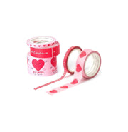 imagSet Of 5 Paper Sticky Tapes - Tape By Tape - Heart