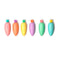 imag2Set Of 6 Mini Highlighters - Carrate Team - Carrot