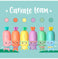 imag3Set Of 6 Mini Highlighters - Carrate Team - Carrot