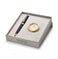 imag4Sheaffer A9325 Gift Set 300 Glossy Black/Gold Ballpoint Pen With Gold-Chrome Table Clock