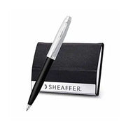 image //www.c...Sheaffer Gift 100 9313 Black & Chrome Ball Pen With Card Holder