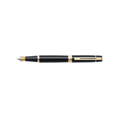imagSheaffer Gift 300 A9325 Glossy Black With Gold Tone Trim Fountain Pen – Medium Nib