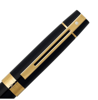 imagSheaffer Gift 300 A9325 Glossy Black With Gold Tone Trim Fountain Pen – Medium Nib