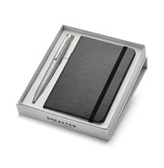 image //www.c...Sheaffer Set VFM 9400 Strobe Silver With Nickel-Plated Ballpoint Pen With A6 Note Book