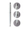 imag2Sheaffer Set VFM 9400 Strobe Silver With Nickel-Plated Ballpoint Pen With A6 Note Book