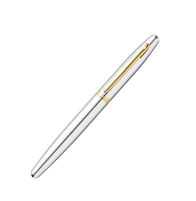 imagSheaffer Vfm 9422 Polished Chrome With Gold-Plated Trim Fountain Pen – Medium Nib
