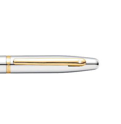 imagSheaffer Vfm 9422 Polished Chrome With Gold-Plated Trim Fountain Pen – Medium Nib