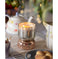 imag1Shimmer Hourglass Soy wax Candle in hand-blown Glass