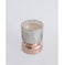 imag6Shimmer Hourglass Soy wax Candle in hand-blown Glass