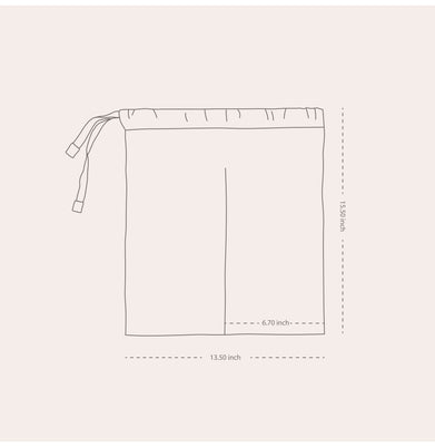 imagShoe Bags - Blockmetry-Blue ,Beige