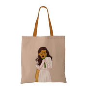 image //www.c...Shy Girl Canvas Tote Bag
