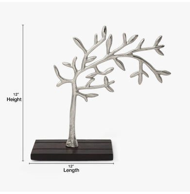 imagSILVER ABSTRACT TREE ARTIFACT