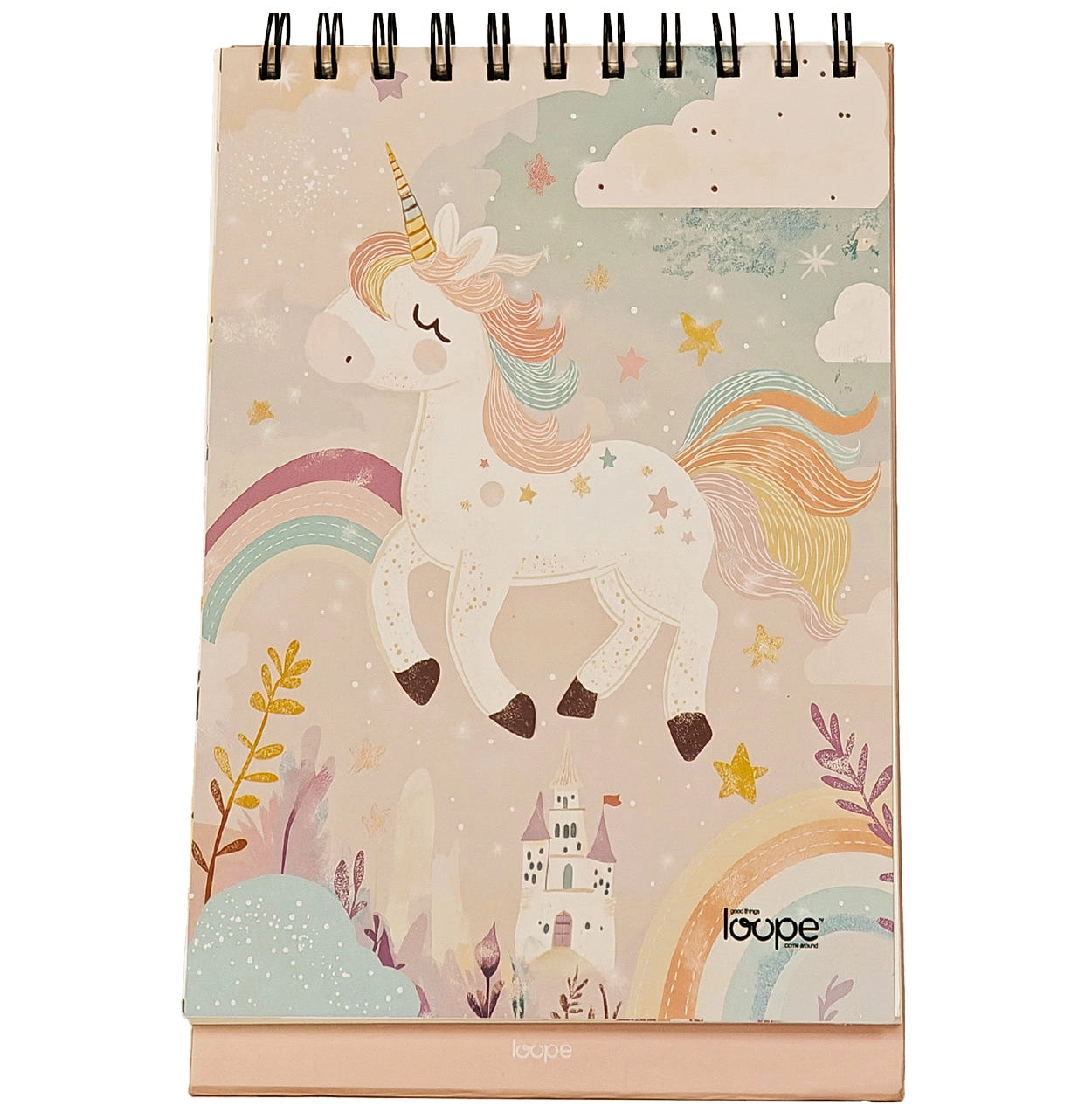 Loope Kids Unicorn Sketch Pad – A4 Creative Calendar Companion