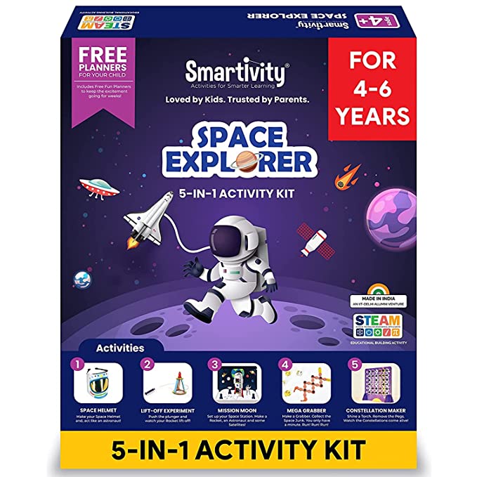 Smartivity Mission Moon Stem Activity Kit For Kids 4-6 Years