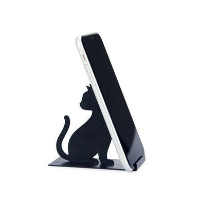 imagSmartphone Holder,Feline,Black,Metal-27698
