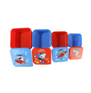 imagSmily Kiddos 4 In 1 Container - Shark Theme