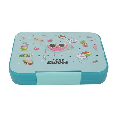 imagSmily Kiddos Bento lunch box-Cool Fruit Theme Light Blue
