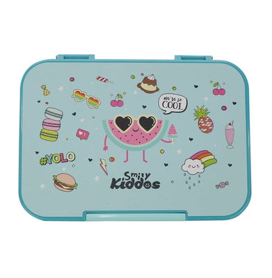 imagSmily Kiddos Bento lunch box-Cool Fruit Theme Light Blue