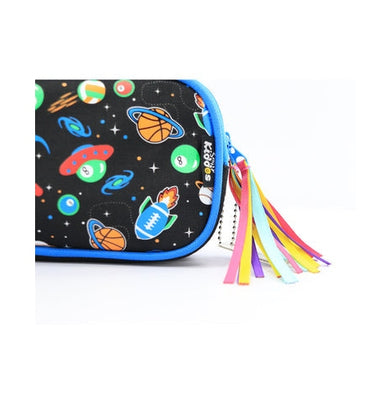 imagSmily Kiddos Fancy Transparent Pencil Case Black
