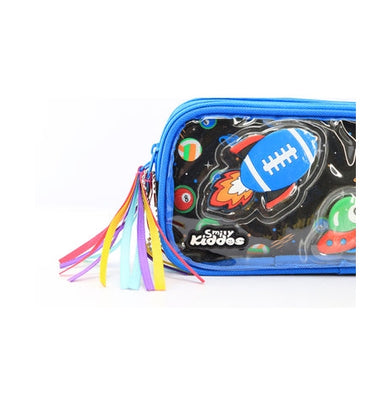 imagSmily Kiddos Fancy Transparent Pencil Case Black
